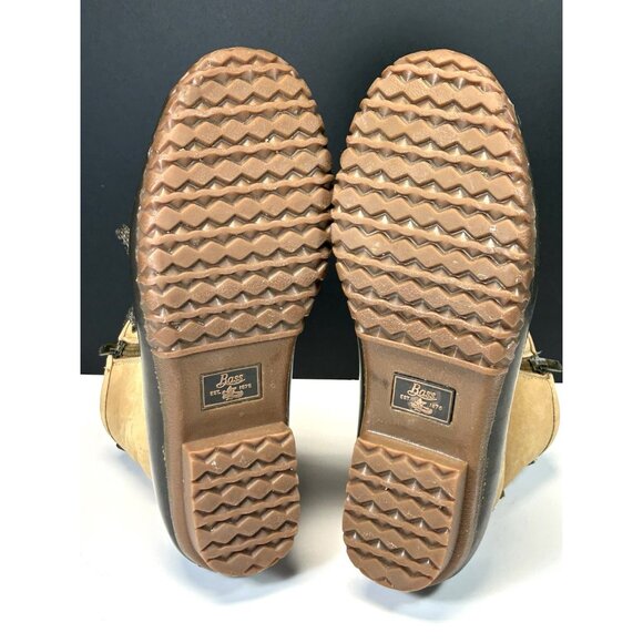 GH BASS Duck Boots Womens 9M Tan Chocolate 71-22313 - Picture 11 of 16